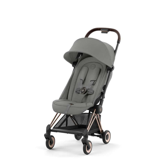 Pack Cybex Coya Rosegold Mirage Grey + Barra de Apoio de Braços Dark Brown