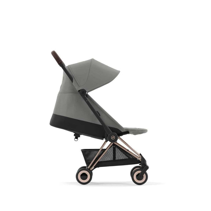 Pack Cybex Coya Rosegold Mirage Grey + Barra de Apoio de Braços Dark Brown
