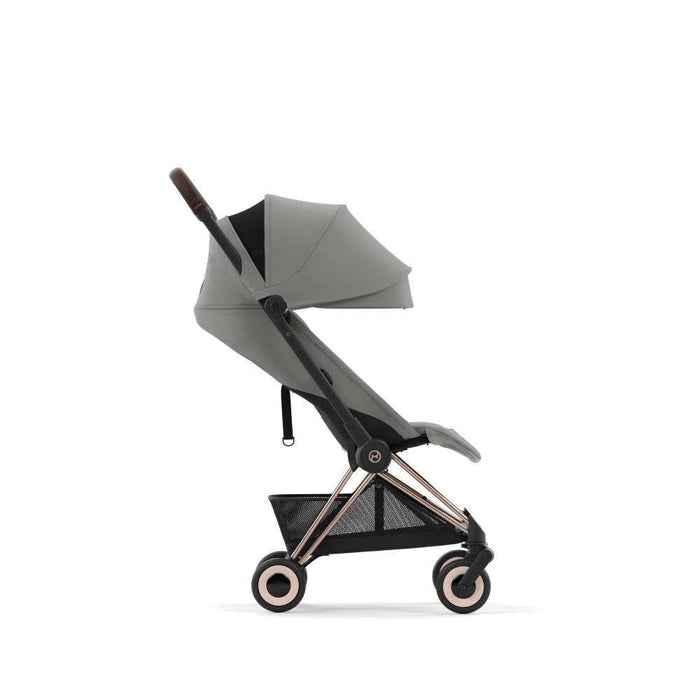Pack Cybex Coya Rosegold Mirage Grey + Barra de Apoio de Braços Dark Brown