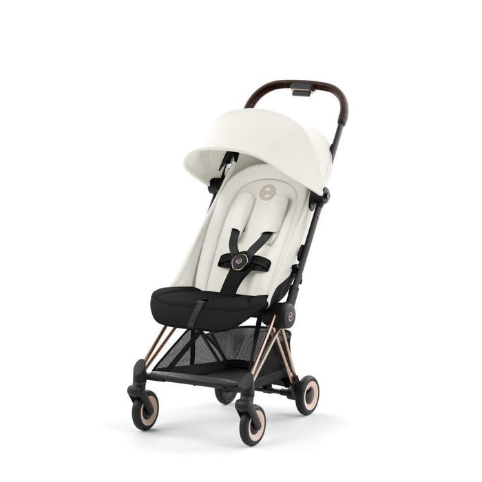 Pack Cybex Coya Rosegold  Off White + Barra de Apoio de Braços Dark Brown