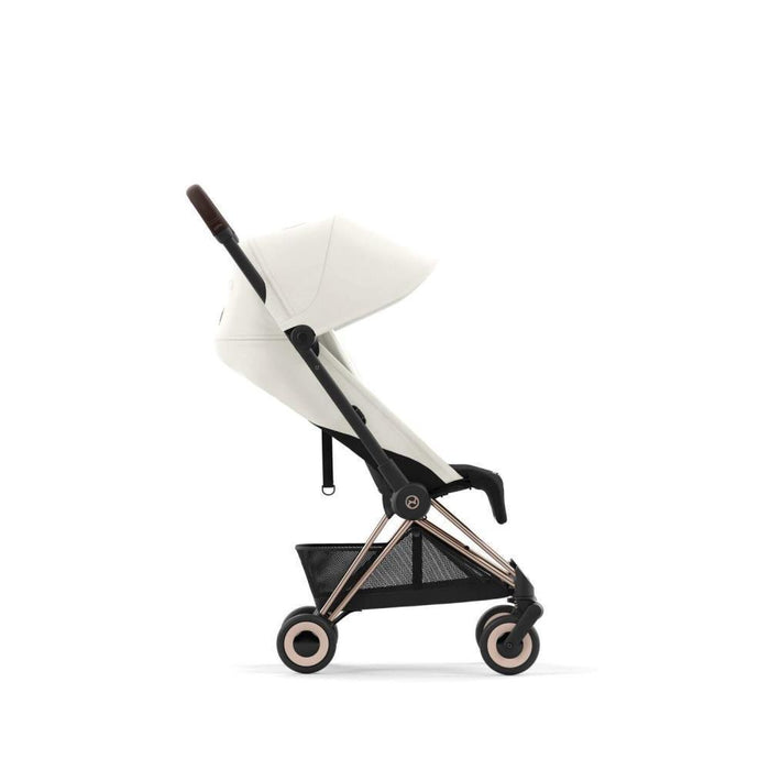 Pack Cybex Coya Rosegold  Off White + Barra de Apoio de Braços Dark Brown