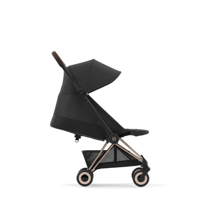 Pack Cybex Coya Rosegold Sepia Black + Barra de Apoio de Braços Dark Brown