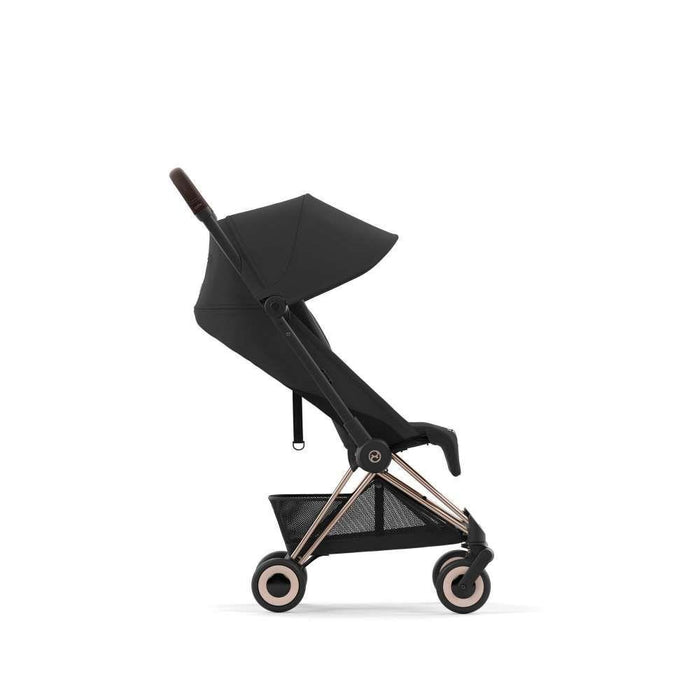 Pack Cybex Coya Rosegold Sepia Black + Barra de Apoio de Braços Dark Brown