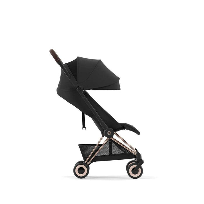 Pack Cybex Coya Rosegold Sepia Black + Barra de Apoio de Braços Dark Brown