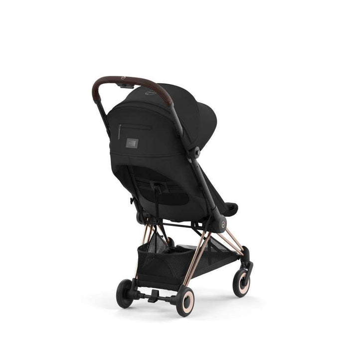 Pack Cybex Coya Rosegold Sepia Black + Barra de Apoio de Braços Dark Brown