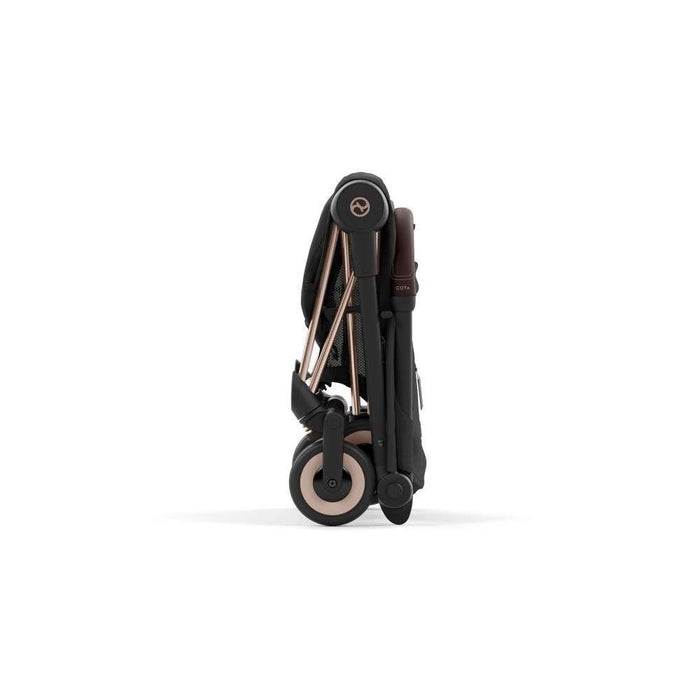 Pack Cybex Coya Rosegold Sepia Black + Barra de Apoio de Braços Dark Brown