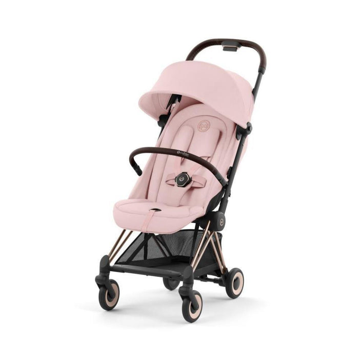 Pack Cybex Coya Rosegold Peach Pink + Barra de Apoio de Braços Dark Brown