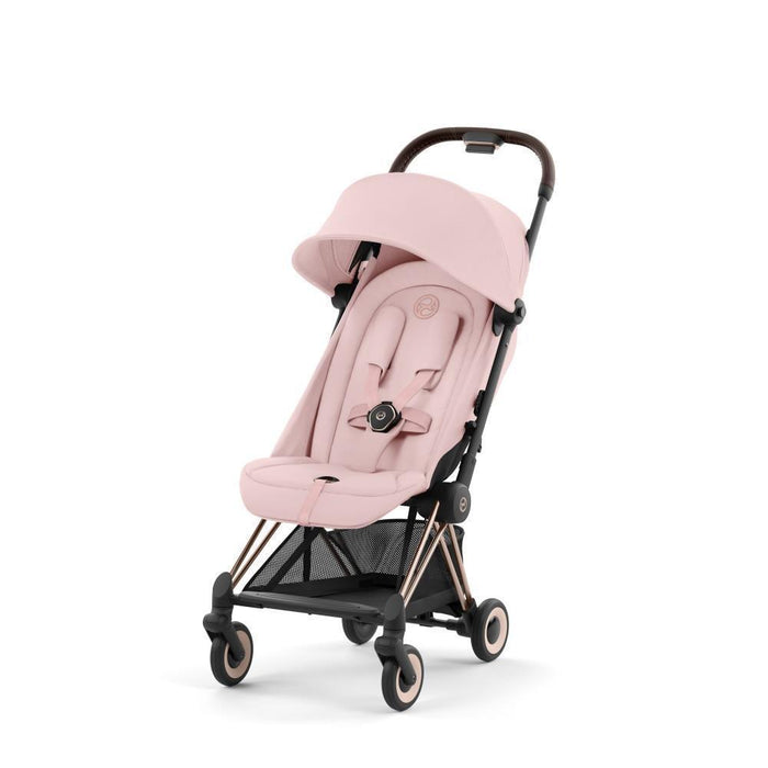 Pack Cybex Coya Rosegold Peach Pink + Barra de Apoio de Braços Dark Brown