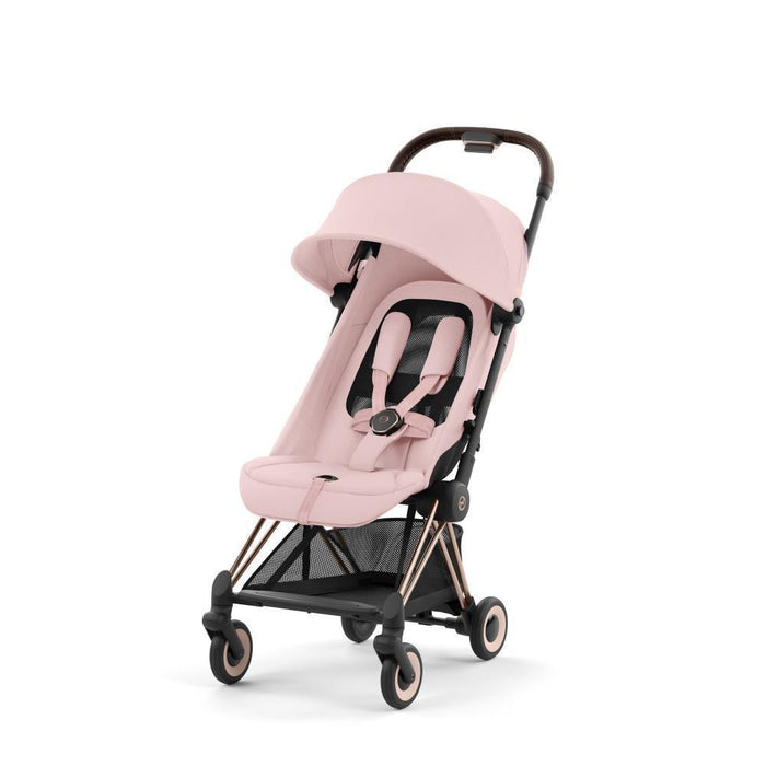Pack Cybex Coya Rosegold Peach Pink + Barra de Apoio de Braços Dark Brown