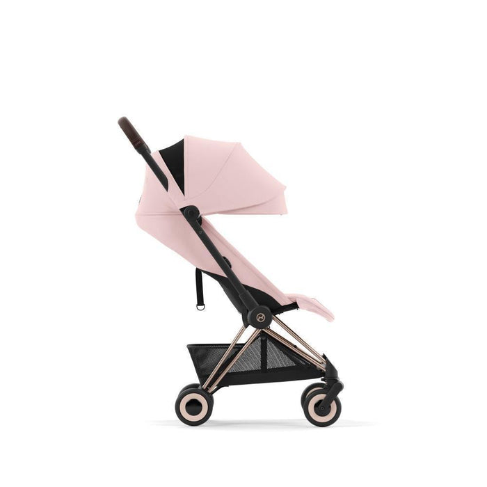 Pack Cybex Coya Rosegold Peach Pink + Barra de Apoio de Braços Dark Brown