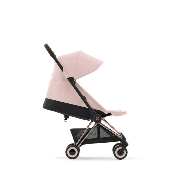 Pack Cybex Coya Rosegold Peach Pink + Barra de Apoio de Braços Dark Brown