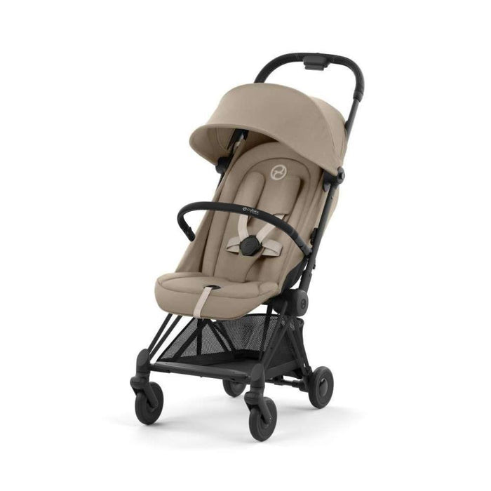 Pack Cybex Coya Matt Black Cozy Beige + Barra de Apoio de Braços Black