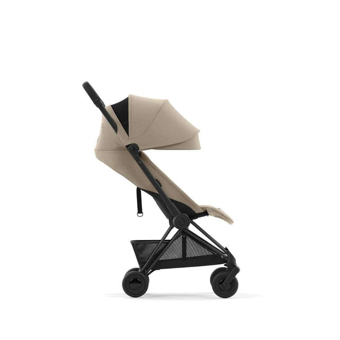 Pack Cybex Coya Matt Black Cozy Beige + Barra de Apoio de Braços Black