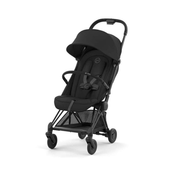 Pack Cybex Coya Matt Black Sepia Black + Barra de Apoio de Braços Black