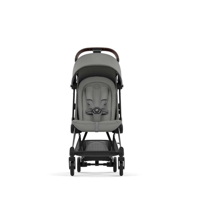 Pack Cybex Coya Chrome Dark Brown Mirage Grey + Barra de Apoio de Braços Dark Brown