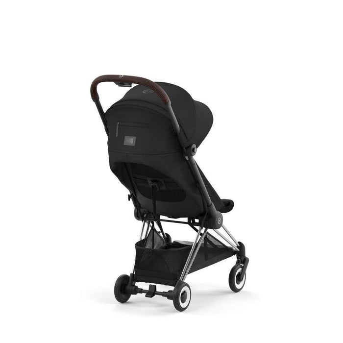 Pack Cybex Coya Chrome Dark Brown Sepia Black + Barra de Apoio de Braços Dark Brown