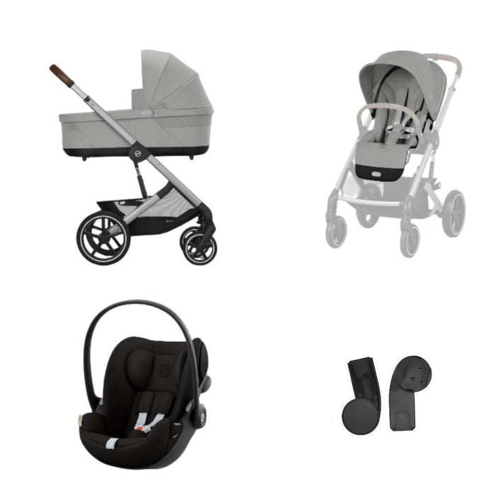 Cybex Balios S Lux One Box Stone Grey com Cloud G Moon Black