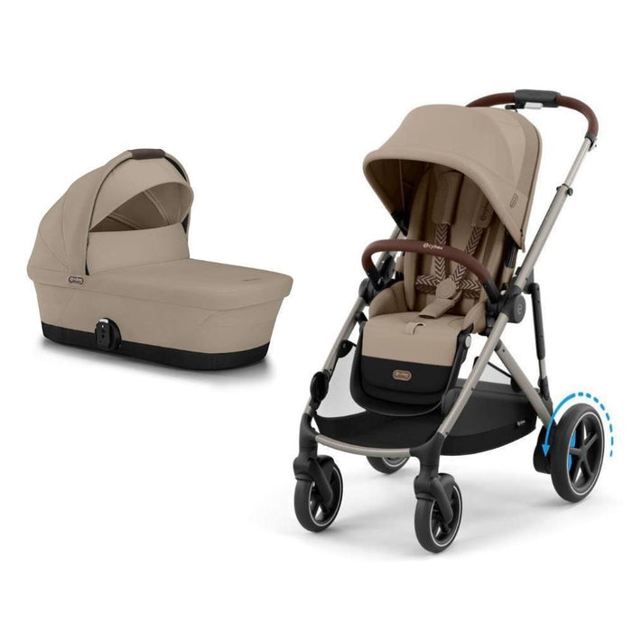 Pack Cybex e-Gazelle + Alcofa Gazelle S Almond Beige