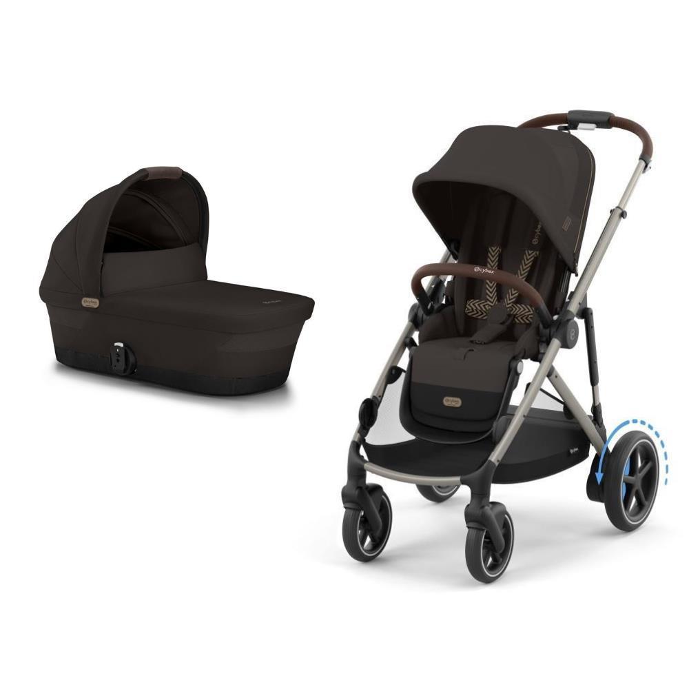 Pack Cybex e-Gazelle + Alcofa Gazelle S Chocolate Brown