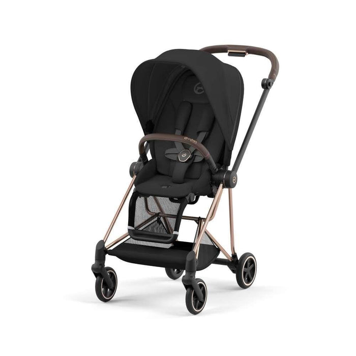 Pack Cybex Platinum Mios com Chassis e Assento Rosegold + Pack de Tecidos + Alcofa Mios Lux + Cloud T Plus Sepia Black + Base Isofix T