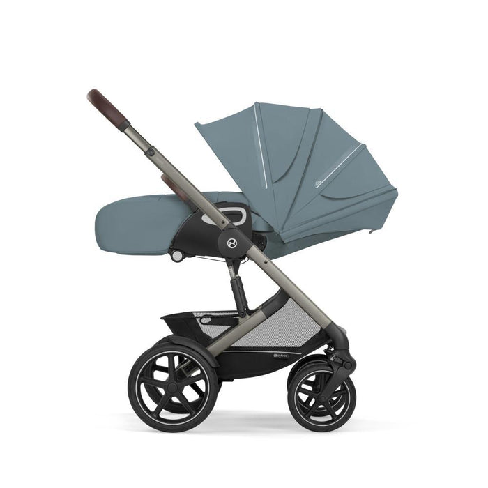 Carrinho Cybex Talos S Lux Stormy Blue - Chassis Taupe
