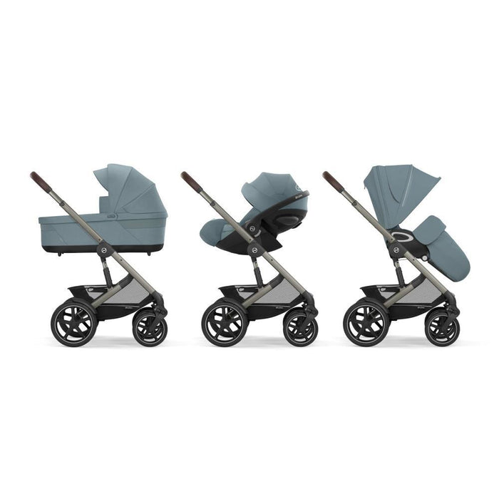 Carrinho Cybex Talos S Lux Stormy Blue - Chassis Taupe