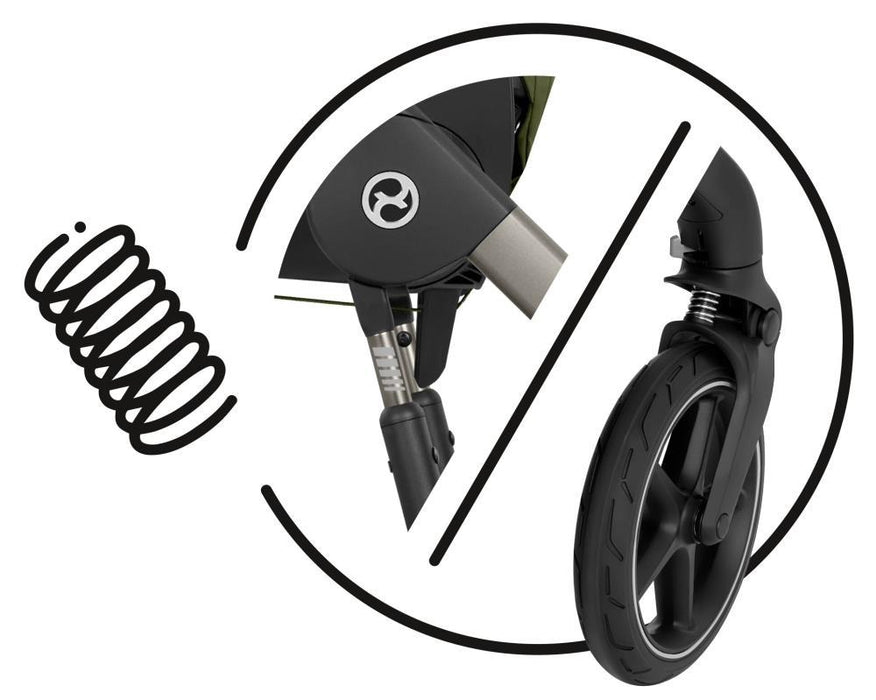 Carrinho Cybex Talos S Lux Stormy Blue - Chassis Taupe