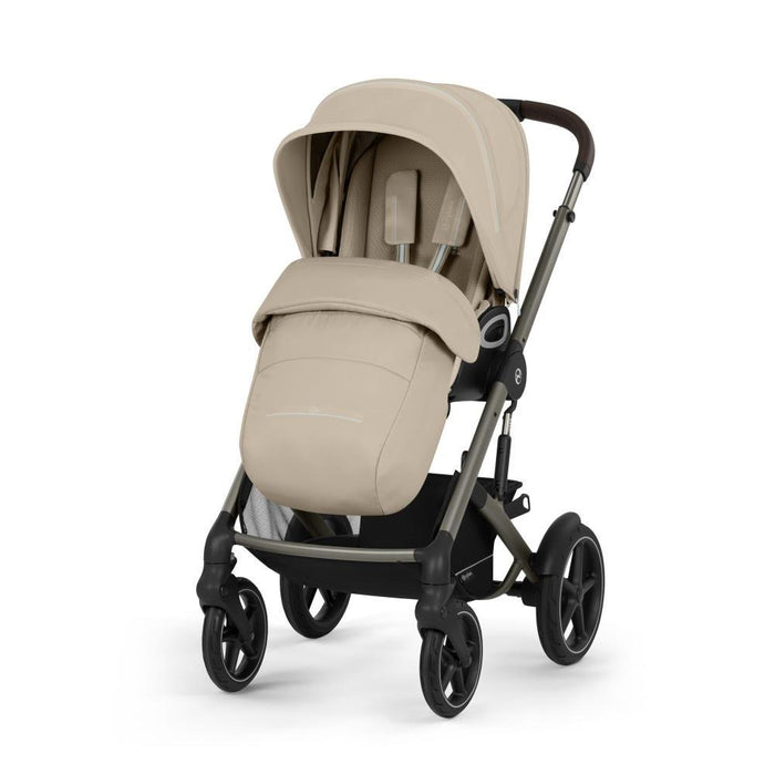 Carrinho Cybex Talos S Lux Almond Beige - Chassis Taupe