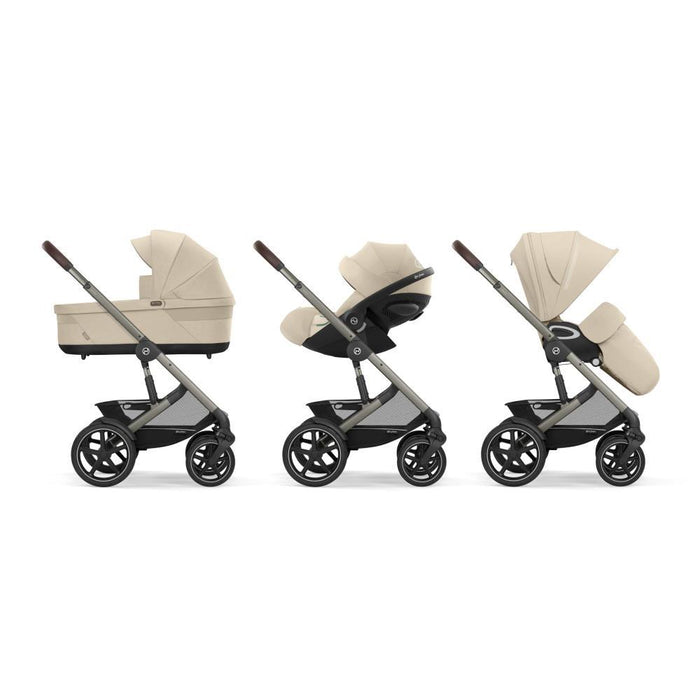 Carrinho Cybex Talos S Lux Almond Beige - Chassis Taupe