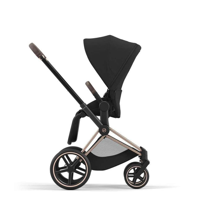 Pack Cybex Platinum Priam com Chassis e Assento Rosegold + Pack de Tecidos + Alcofa Priam + Cloud T Sepia Black 45-87cm