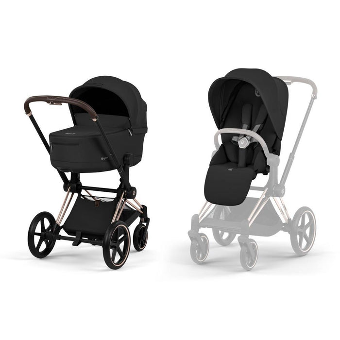 Cybex Platinum Priam Comfort Rosegold Sepia Black