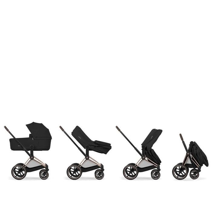 Cybex Platinum Priam Comfort Rosegold Sepia Black