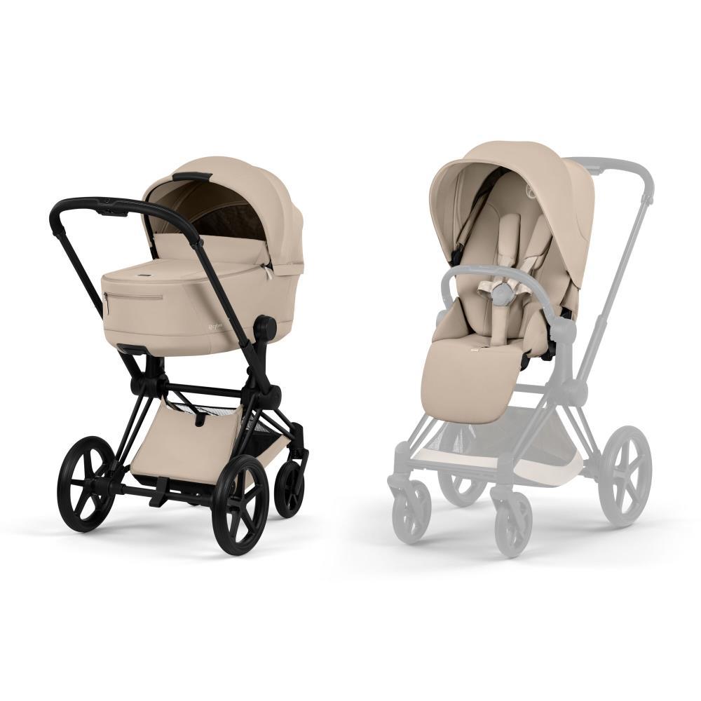 Cybex Platinum Priam Comfort Matt Black Cozy Beige