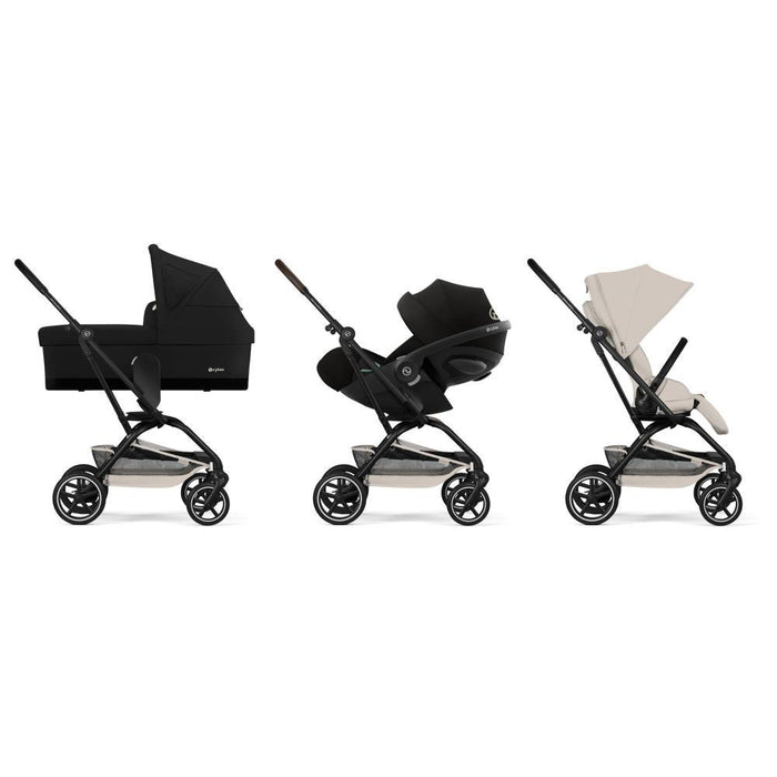 Carrinho Cybex Eezy S Twist+ 2 BLK Dune Grey - Chassis Preto