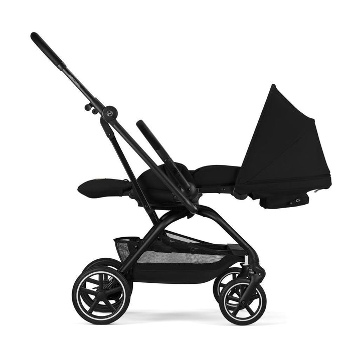 Carrinho Cybex Eezy S Twist+2 BLK Magic Black - Chassis Preto