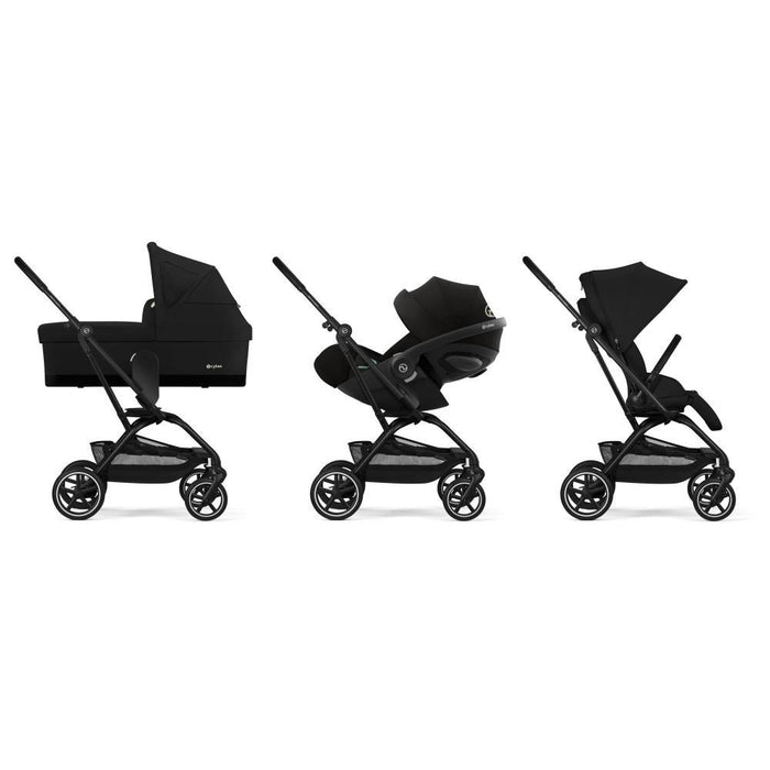 Carrinho Cybex Eezy S Twist+2 BLK Magic Black - Chassis Preto