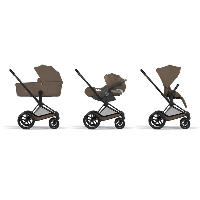 Cybex Platinum Priam Comfort Matt Black Coconut Brown