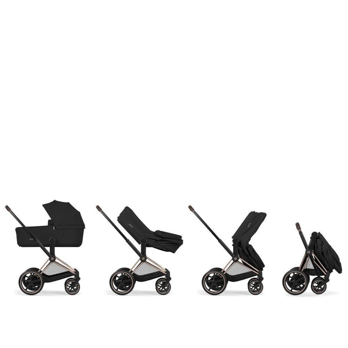 Cybex Platinum e-Priam Comfort Matt Black Cozy Beige