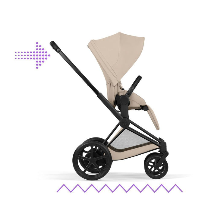 Cybex Platinum e-Priam Comfort Matt Black Cozy Beige