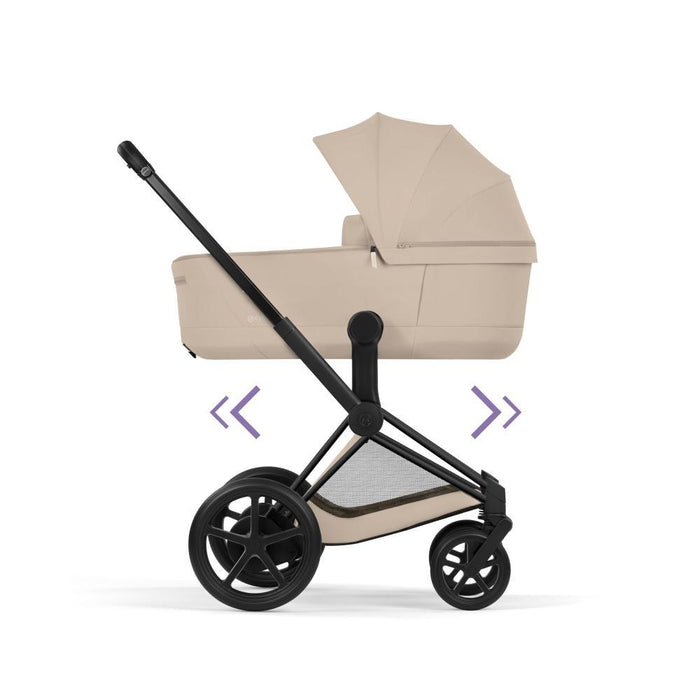 Cybex Platinum e-Priam Comfort Matt Black Cozy Beige