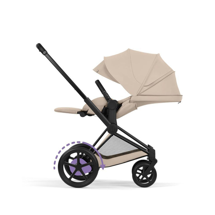 Cybex Platinum e-Priam Comfort Matt Black Cozy Beige