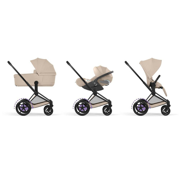 Cybex Platinum e-Priam Comfort Matt Black Cozy Beige