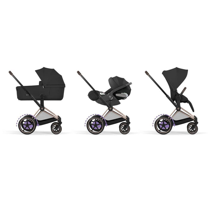 Cybex Platinum e-Priam Comfort Rosegold Sepia Black