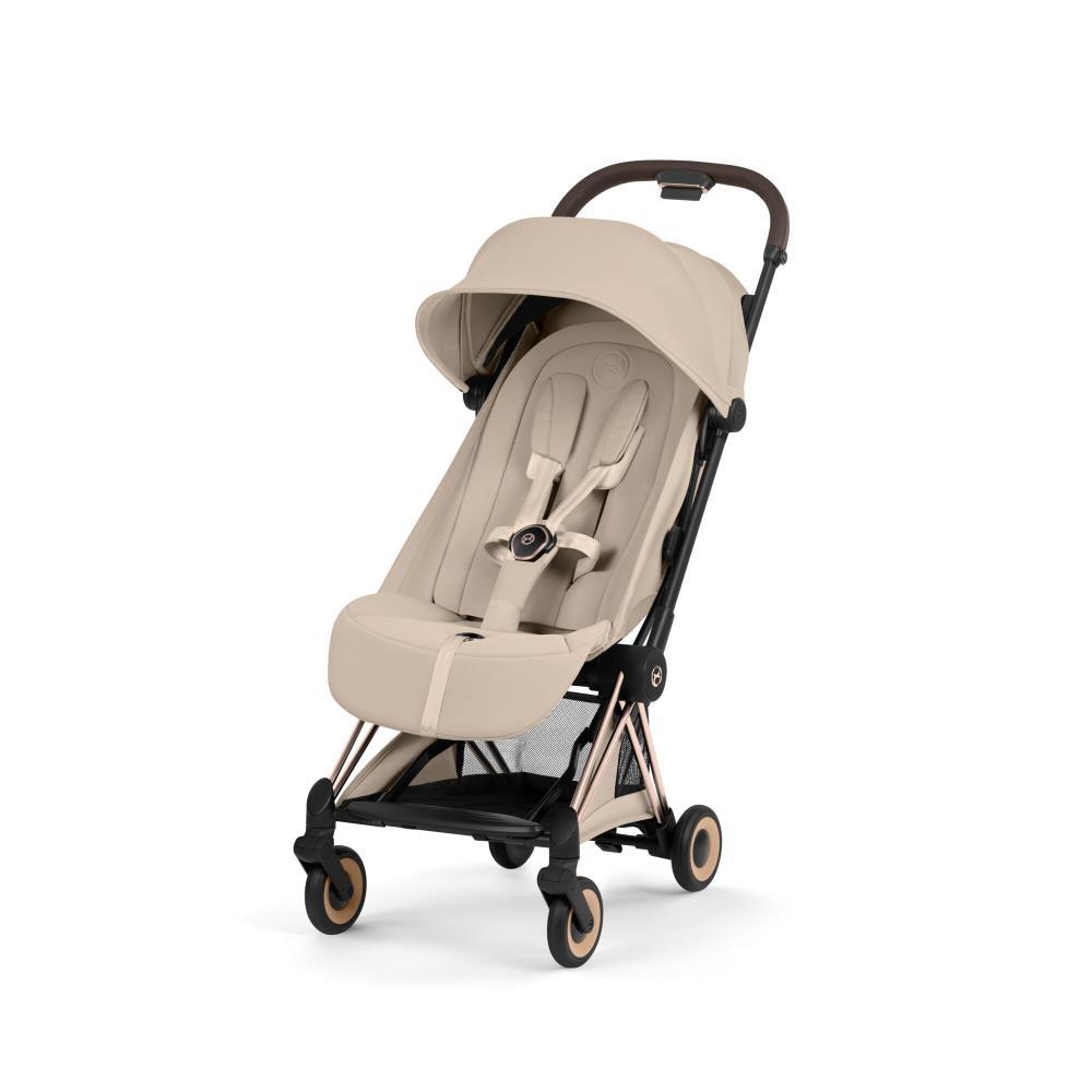Carrinho Cybex Platinum Coya Style Rosegold Cozy Beige