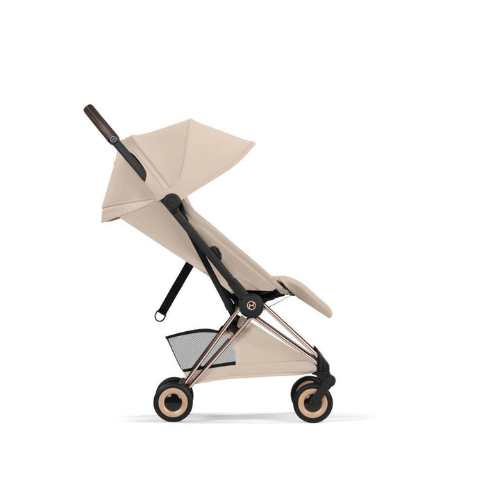 Carrinho Cybex Platinum Coya Style Rosegold Cozy Beige