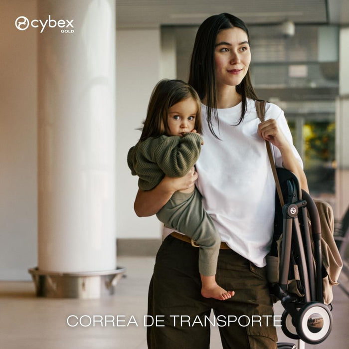 Carrinho Cybex Orfeo BLK Cinnamon Yellow - Chassis Preto