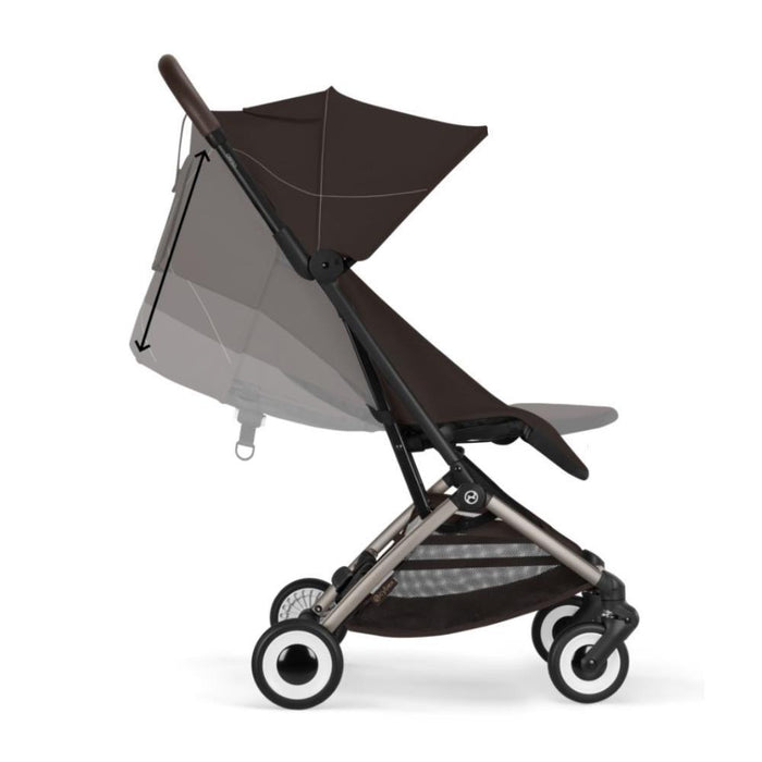 Carrinho Cybex Orfeo TPE Chocolate Brown - Chassis Taupe