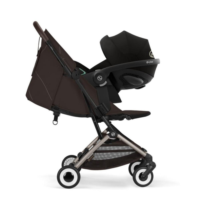 Carrinho Cybex Orfeo TPE Chocolate Brown - Chassis Taupe
