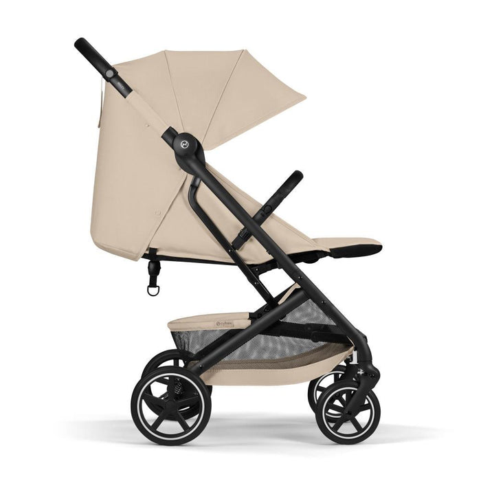 Carrinho Cybex Beezy BLK Almond Beige - Chassis Preto