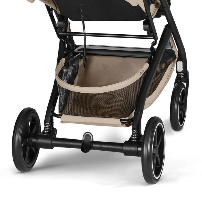 Carrinho Cybex Beezy BLK Almond Beige - Chassis Preto